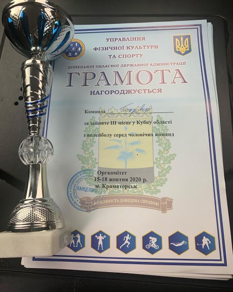 Команда волейболистов Покровска привезла бронзу с Кубка области