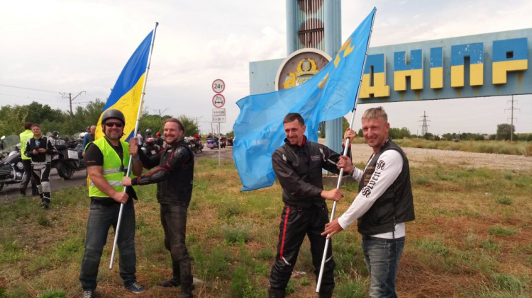 Мотоспільнота Добропілля приєдналася до мотопробігу Єдності України