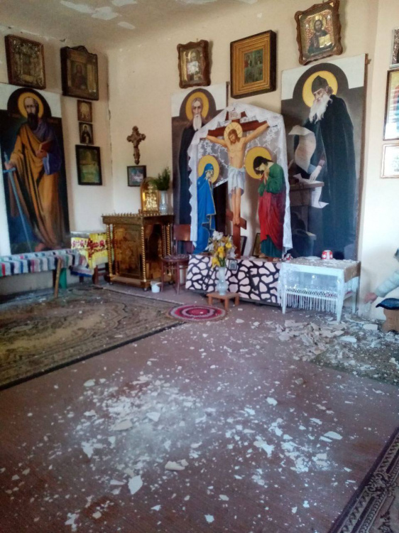 Росіяни зруйнували храм в селі Шахове на Донеччині