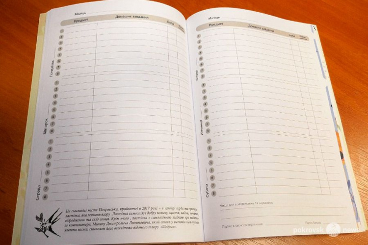 Власти Покровска показали, как будет выглядеть дневник с Леонтовичем