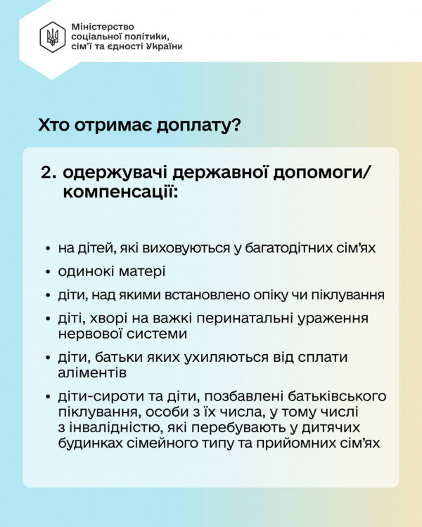 З 1 квітня починаються виплати додаткових 1500 грн для людей з категоріями вразливості