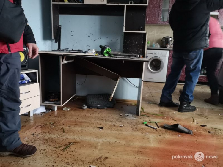 В жилом доме Покровска произошел взрыв