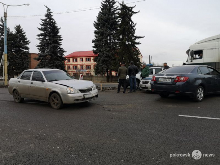 На улице Защитников Украины в Покровске – снова ДТП