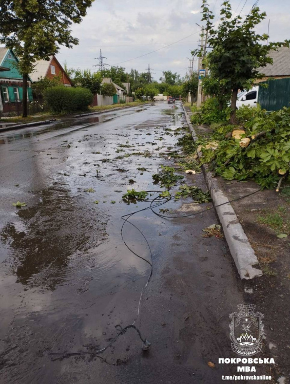 Випробування стихією: у Покровську оперативно почали усувати наслідки негоди (сюжет)